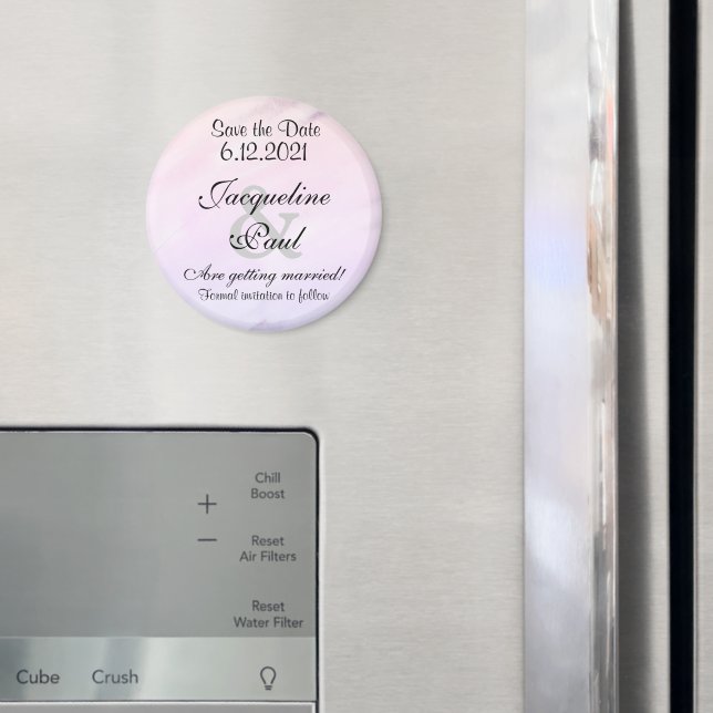 Spara datum lila akvarellmagneter magnet (In Situ (Fridge))
