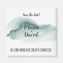 Spara datum Magnet Akvarell Minimalistisk
