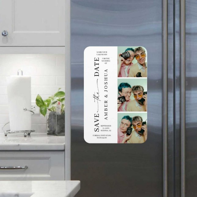 Spara datum-magnet med fotobås magnet (Skapare uppladdad)