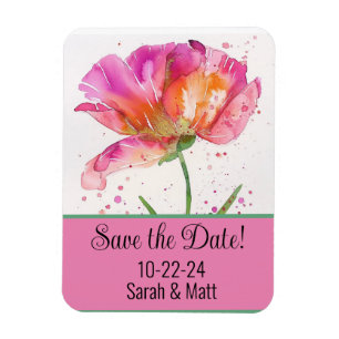 Spara datum magnet rosa