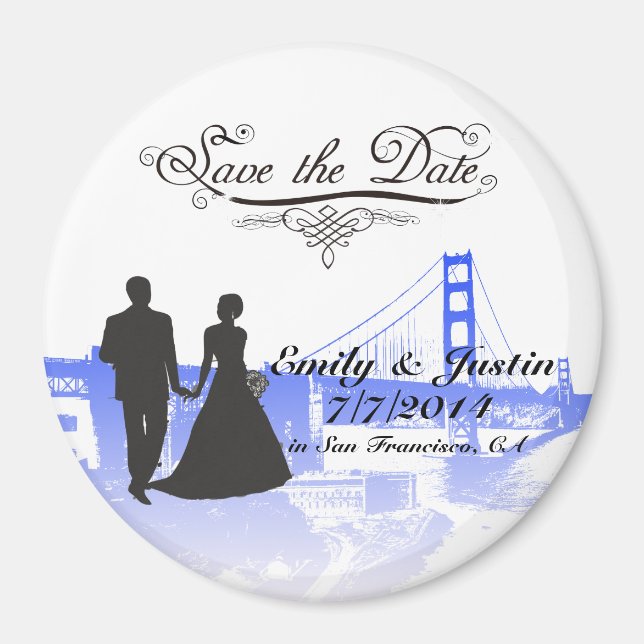 SPARA DATUM MAGNETER MED SYN PÅ SAN FRANCISCO (Framsidan)