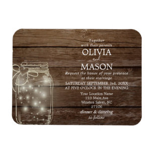Spara datum magneter Rustic Mason Burk Ljus