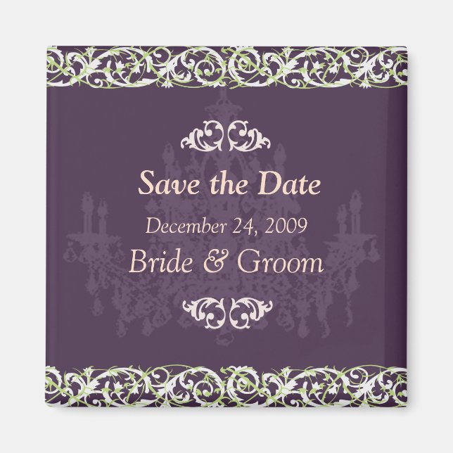 Spara datum magneter, sjögrädde + vindruv magnet (Framsidan)