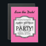 Spara datum magneter Sweet 16 Birthday A02B ROSA<br><div class="desc">Spara datum magneter Sweet 16 Birthday A02B ROSA Postcard Storlekare Lodrät.Roligt födelsedagsfakta: Det har varit inbjudningar på födelsedagen under en lång tid... Sedan 1000-talet AD! Den vanligaste födelsedagen i USA är den 5 oktober. Den minst vanliga födelsedagen i USA är den 22 maj. Den största födelsedagskalan har någonsin gjort 128...</div>