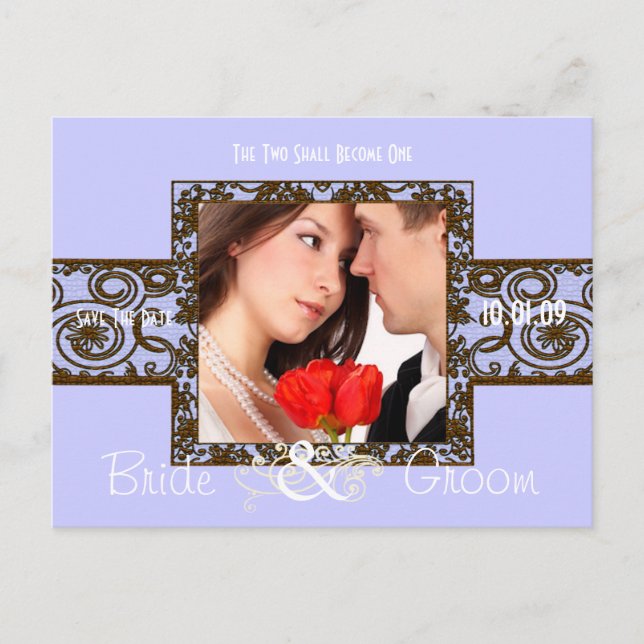 Spara Datum med Er Egen Foto Meddelande Vykort (Framsida)