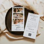 Spara datum med kalender i fotot program<br><div class="desc">Minimalistisk redigerbar spara datumet. Spara datummallen med enkelt Elegant bröllop-foto. Om du vill göra avancerade ändringar väljer du alternativet "Klicka för att anpassa ytterligare" under Anpassa den här mallen.</div>