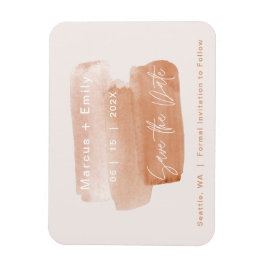 Spara datum med lägsta möjliga Brushstroke Magnet