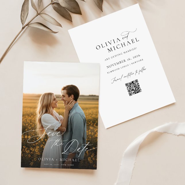 Spara datum med minimalistisk uppsättning, Spara d Inbjudningar (Skapare uppladdad)