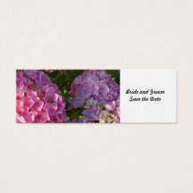 Spara datum med rosa hortensia