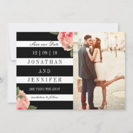 Spara datum med svart och vit Rand i fotot Datumet