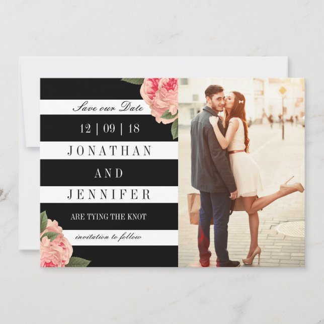 Spara datum med svart och vit Rand i fotot Datumet (Framsida)