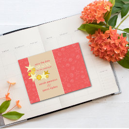 Spara datum meddelande {Beach Wedding Theme} Inbjudningar