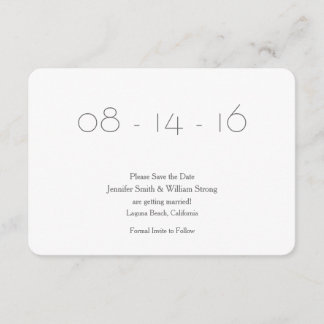 Spara datum-meddelande inbjudningar