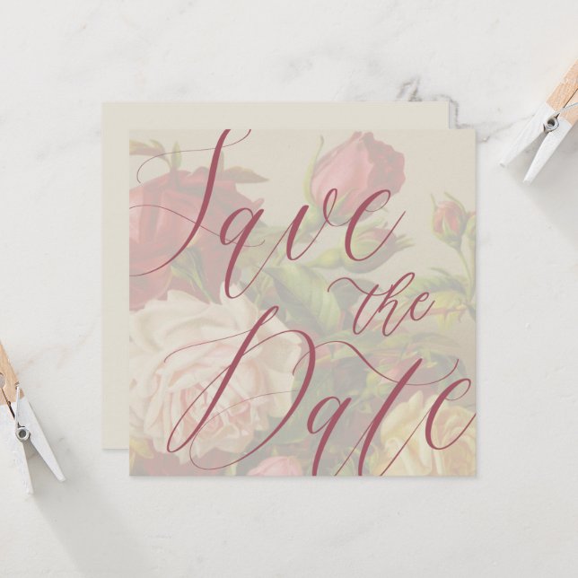 Spara datum meddelande-kort och kuvert (Fram/Back In Situ)