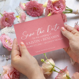 Spara datum meddelande (Rosa) Inbjudningar