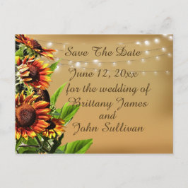 Spara datum meddelande, solblommor vykort