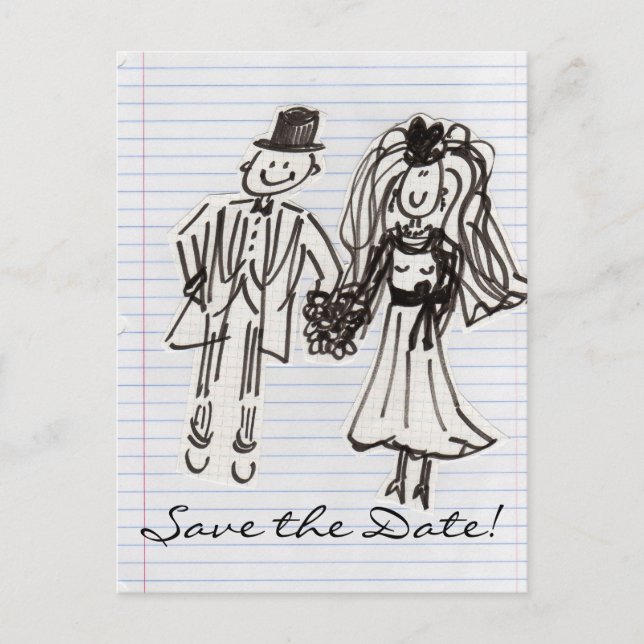 Spara datum! meddelande vykort (Framsida)