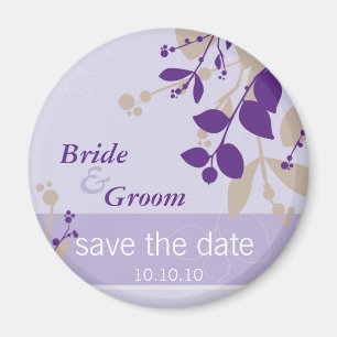 SPARA DATUM: Natur - lilac lila latte Magnet