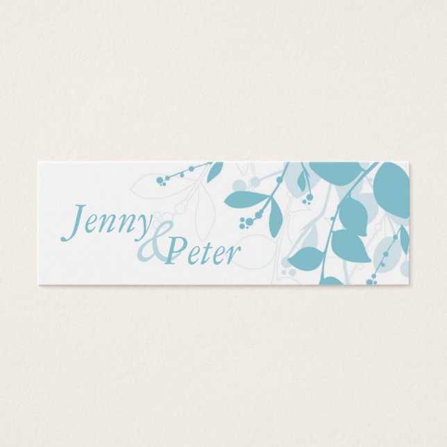 SPARA DATUM: Naturligt silhuetthandskap Litet Visitkort (Framsidan)