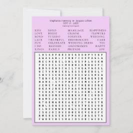 Spara datum Ord-sökning - Lavender Inbjudningar