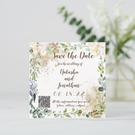 Spara datum örtadesign inbjudningar