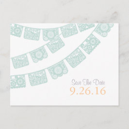 Spara datum Papel Picado vykort