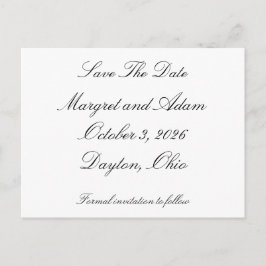 Spara datum postkort inbjudan vykort