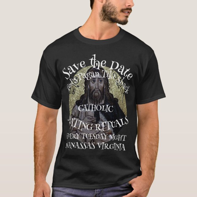 SPARA DATUM PRESBYTERISKA PARNINGS RITUALER TISDAG T SHIRT (Framsida)