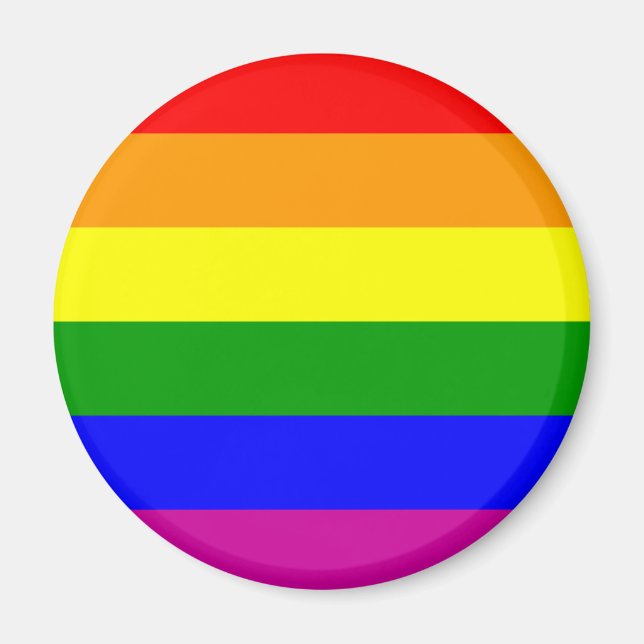 Spara datum/regnbåge Bröllop/Gay pride Magnet (Framsidan)