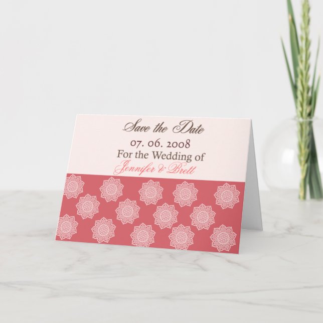 Spara datum - Romantik Meddelande (Framsida)