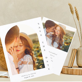 Spara datum Romantisk valv Elegant bröllop Datumet