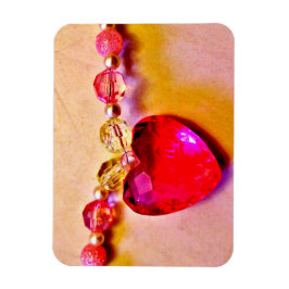 Spara datum Rosa hjärta Magnet