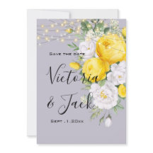 spara datum Rustika lampor Gul Blommig