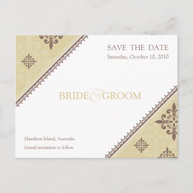 SPARA DATUM :: slant 9 Meddelande Vykort (Framsida)