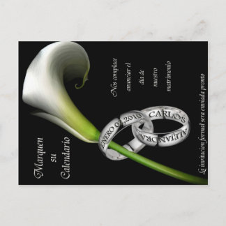 Spara datum (spanska) meddelande vykort