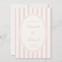 Spara datum Stripe anpassad pastellrosa