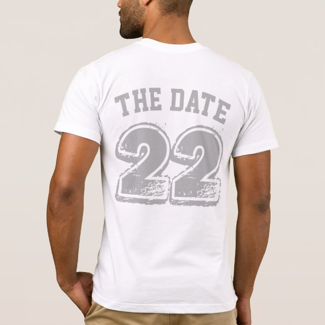 Spara datum T-shirts (Baksida)