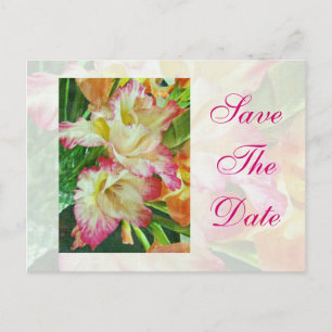 Spara datum Texturerad Gladiola Meddelande Vykort