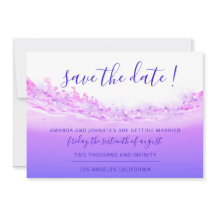 Spara datum Tropical Ocean Rosa Vågar Cobalt Blu