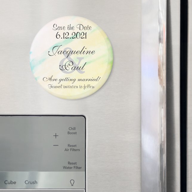 Spara datum - Tropiska vattenfärgsmagneter Magnet (In Situ (Fridge))