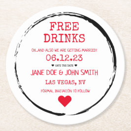 Spara datum Underlägg (röd)