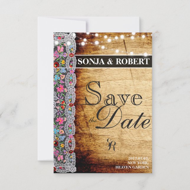 Spara datum - Ungerns Kalocsai-kort Datumet (Framsida)