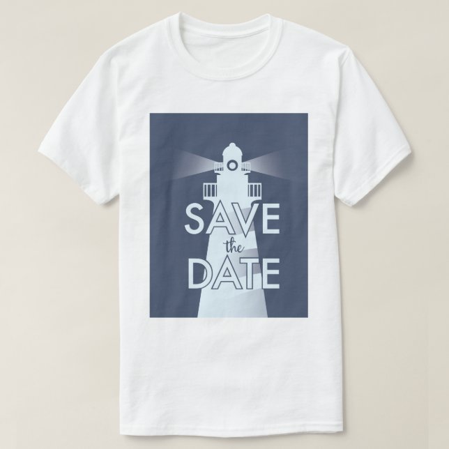 Spara datum vintage fyr t shirt (Design framsida)