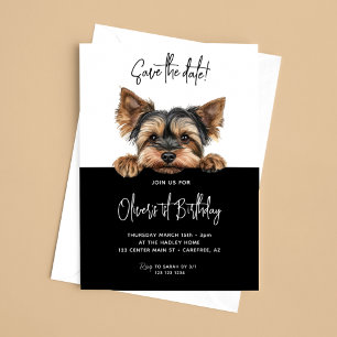 Spara datum Yorkshire Terrier 1:a födelsedagen Datumet