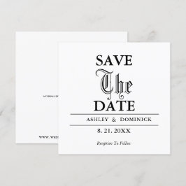 Spara datumanteckningskortet i Bröllop Datumet