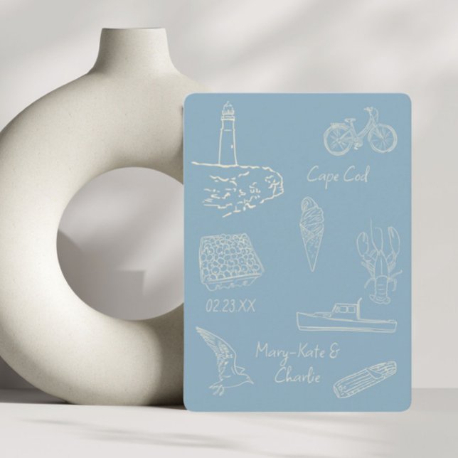 Spara Datumdammen i blått England sommaren Inbjudningar (Skapare uppladdad)