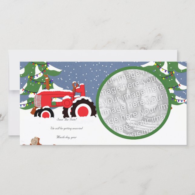 Spara datumdragarens fotokort spara datumet (Framsida)