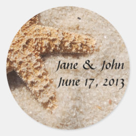 Spara datumen för kuvertförseglingar för stjärtfen runt klistermärke