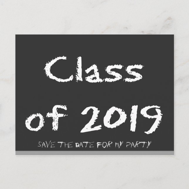 Spara datumet 2019 meddelande vykort (Framsida)