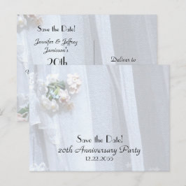 Spara datumet 20-årsjubileumsmeddelande meddelande vykort